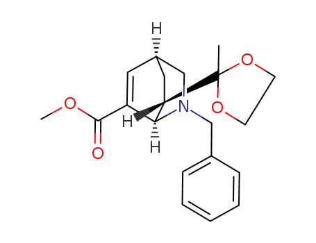 2-benzyl-6-carbomethoxy-7-exo-<1,1-(ethylenedioxy)ethyl>isoquinuclidene