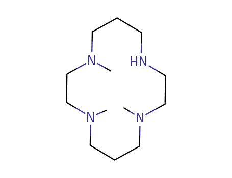 Molecular Structure of 67707-85-1 (1,4,8,11-Tetraazacyclotetradecane, 1,4,8-trimethyl-)