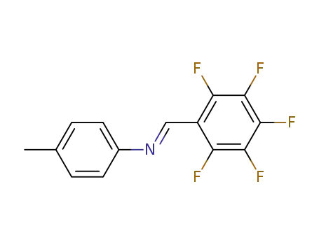 Molecular Structure of 78161-64-5 (Benzenamine, 4-methyl-N-[(pentafluorophenyl)methylene]-)