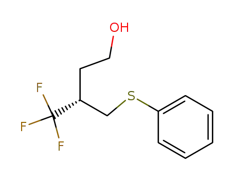 1-Butanol, 4,4,4-trifluoro-3-[(phenylthio)methyl]-, (S)-