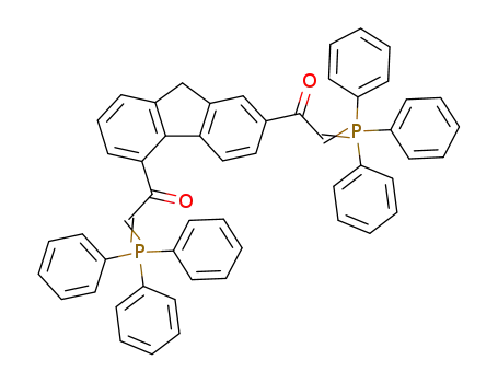 Molecular Structure of 88093-01-0 (Ethanone,
1,1'-(9H-fluorene-2,5-diyl)bis[2-(triphenylphosphoranylidene)-)