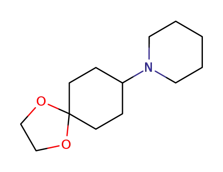 Molecular Structure of 125541-17-5 (4-(1-PIPERDINYL)CYCLOHEXANONE ETHYLENE KETAL)