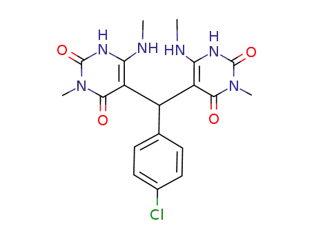 5,5'-p-chlorophenylmethylenebis(6-methylamino-3-methyluracil)