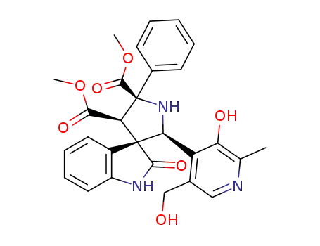 (2'S,3'S,4'R,5'R)-2'-(3-Hydroxy-5-hydroxymethyl-2-methyl-pyridin-4-yl)-2-oxo-5'-phenyl-1,2-dihydro-spiro[indole-3,3'-pyrrolidine]-4',5'-dicarboxylic acid dimethyl ester