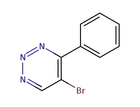 Molecular Structure of 114078-92-1 (1,2,3-Triazine, 5-bromo-4-phenyl-)