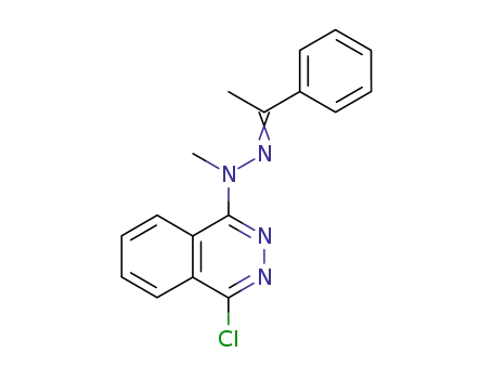 Molecular Structure of 67130-81-8 (Ethanone, 1-phenyl-, (4-chloro-1-phthalazinyl)methylhydrazone)