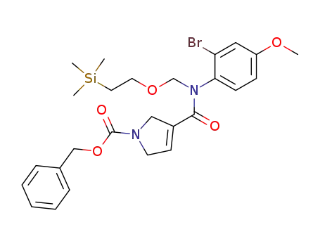 3-[(2-Bromo-4-methoxy-phenyl)-(2-trimethylsilanyl-ethoxymethyl)-carbamoyl]-2,5-dihydro-pyrrole-1-carboxylic acid benzyl ester