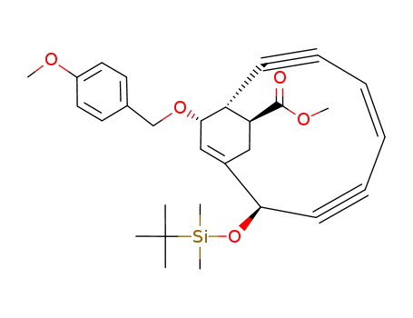 (Z)-(2S,9S,10S,13S)-2-(tert-Butyl-dimethyl-silanyloxy)-13-(4-methoxy-benzyloxy)-bicyclo[7.2.2]trideca-1<sup>(12)</sup>,5-diene-3,7-diyne-10-carboxylic acid methyl ester