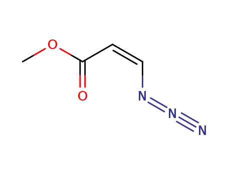 Molecular Structure of 116270-18-9 (2-Propenoic acid, 3-azido-, methyl ester, (Z)-)
