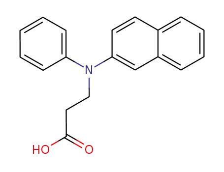 Molecular Structure of 106696-06-4 (b-Alanine, N-2-naphthalenyl-N-phenyl-)