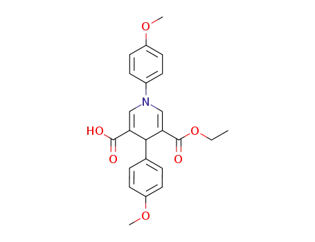 1,4-Bis-(4-methoxy-phenyl)-1,4-dihydro-pyridine-3,5-dicarboxylic acid monoethyl ester
