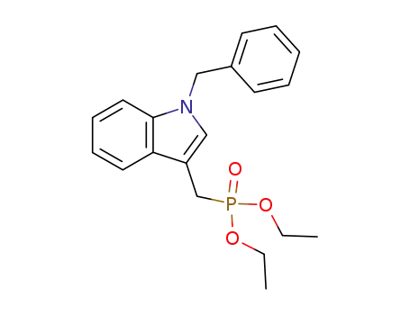Molecular Structure of 119592-33-5 ((1-Benzyl-1H-indol-3-ylmethyl)-phosphonic acid diethyl ester)