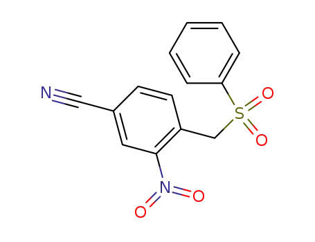 4-[(Benzenesulfonyl)methyl]-3-nitrobenzonitrile