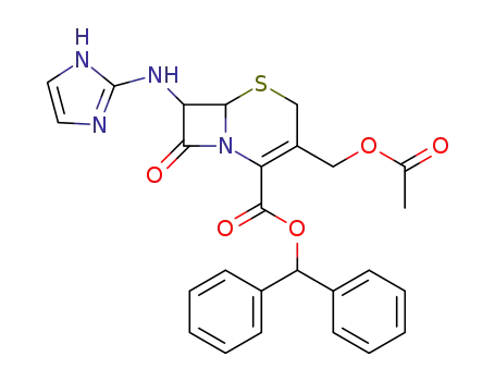 3-Acetoxymethyl-7-(1H-imidazol-2-ylamino)-8-oxo-5-thia-1-aza-bicyclo[4.2.0]oct-2-ene-2-carboxylic acid benzhydryl ester