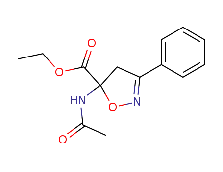 5-Acetylamino-3-phenyl-4,5-dihydro-isoxazole-5-carboxylic acid ethyl ester
