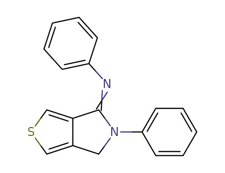 Molecular Structure of 119540-95-3 (N-phenyl-4-phenylimino-5,6-dihydro-4H-thieno<3,4-c>pyrrole)