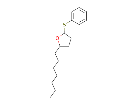 Molecular Structure of 116625-61-7 (2-heptyl 5-(phenylthio)tetrahydrofuran)