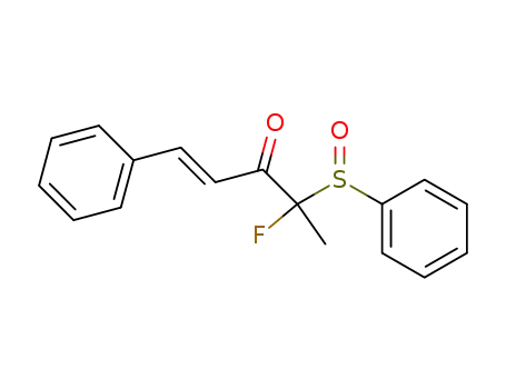 (E)-4-fluoro-1-phenyl-4-(phenylsulfinyl)-1-penten-3-one
