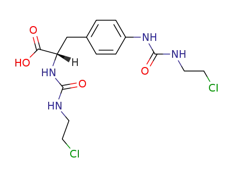 2-(N'-2-Chloroethylureido)-3-<4-(N'-2-chloroethylureido)phenyl>propionic acid