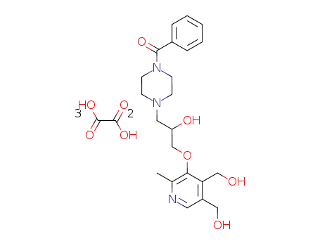 1-(4-Benzoyl-1-piperazinyl)-3-((4,5-bis(hydroxymethyl)-2-methyl-3-pyridinyl)oxy)-2-propanol oxalate