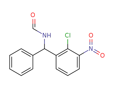 Molecular Structure of 127568-41-6 (Formamide, N-[(2-chloro-3-nitrophenyl)phenylmethyl]-)