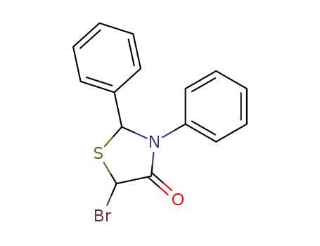 5-Bromo-2,3-diphenyl-thiazolidin-4-one