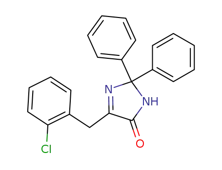 4H-Imidazol-4-one, 5-[(2-chlorophenyl)methyl]-2,3-dihydro-2,2-diphenyl-