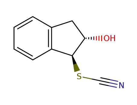Molecular Structure of 78508-40-4 (2-hydroxy-1-thiocyanatoindane)