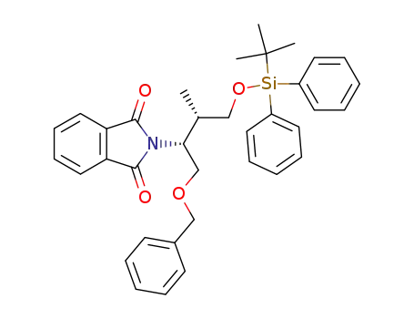 2-[(1R,2S)-1-Benzyloxymethyl-3-(tert-butyl-diphenyl-silanyloxy)-2-methyl-propyl]-isoindole-1,3-dione