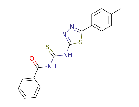 N-benzoyl-N'-(5-p-tolyl-1,3,4-thiadiazol-2-yl)thiourea
