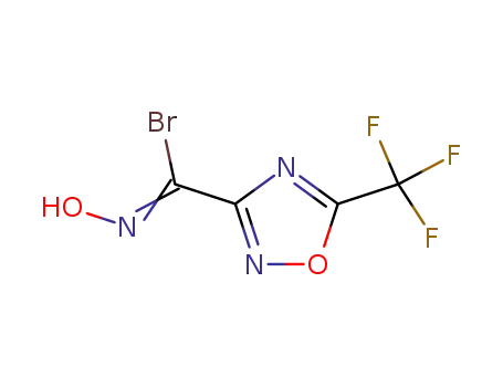 Molecular Structure of 128452-49-3 (1,2,4-Oxadiazole-3-carboximidoyl bromide,
N-hydroxy-5-(trifluoromethyl)-)
