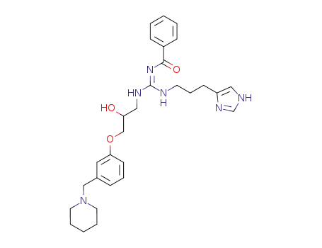 N-Benzoyl-N'-[2-hydroxy-3-(3-piperidin-1-ylmethyl-phenoxy)-propyl]-N''-[3-(1H-imidazol-4-yl)-propyl]-guanidine