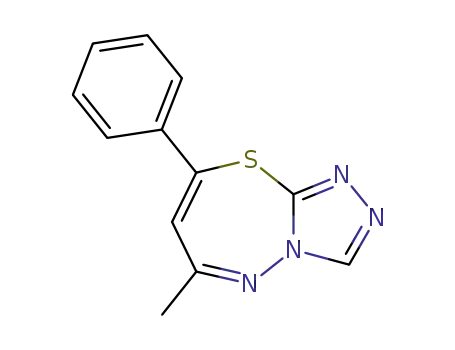 1,2,4-Triazolo[3,4-b][1,3,4]thiadiazepine, 6-methyl-8-phenyl-