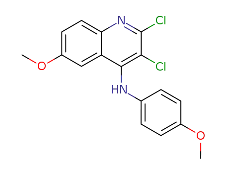 4-(4-methoxyphenylamino)-6-methoxy-2,3-dichloroquinoline