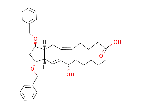 (Z)-7-[(1R,2S,3R,5R)-3,5-Bis-benzyloxy-2-((E)-(S)-3-hydroxy-oct-1-enyl)-cyclopentyl]-hept-5-enoic acid