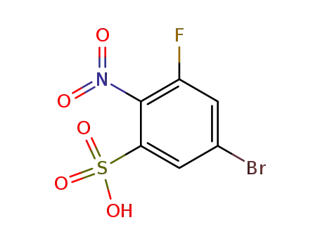 5-bromo-3-fluoro-2-nitrobenzenesulphonic acid