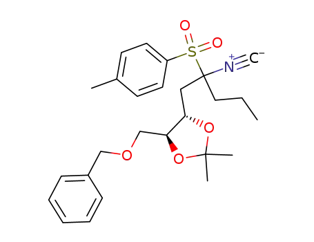 (4S,5S)-4-Benzyloxymethyl-5-[2-isocyano-2-(toluene-4-sulfonyl)-pentyl]-2,2-dimethyl-[1,3]dioxolane