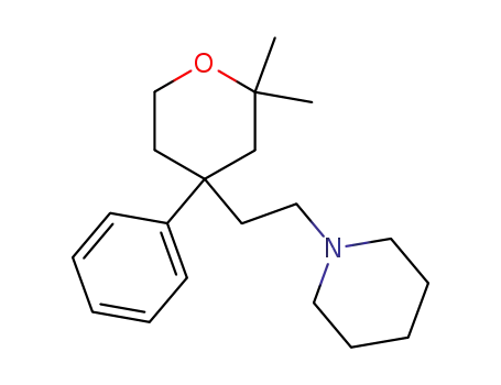 Molecular Structure of 130688-22-1 (1-[2-(2,2-dimethyl-4-phenyltetrahydro-2H-pyran-4-yl)ethyl]piperidine)