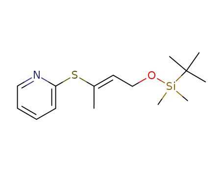 2-[(E)-3-(tert-Butyl-dimethyl-silanyloxy)-1-methyl-propenylsulfanyl]-pyridine
