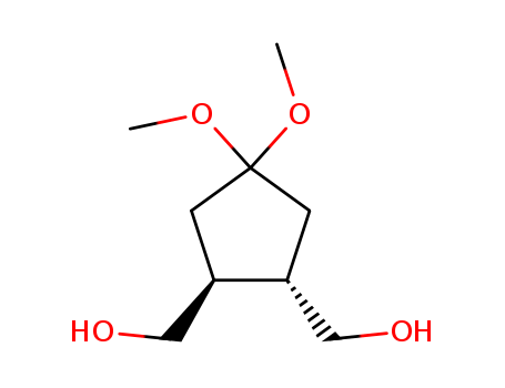 1,2-CYCLOPENTANEDIMETHANOL,4,4-DIMETHOXY-,TRANS-CAS