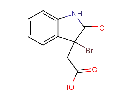 (3-Bromo-2-oxo-2,3-dihydro-1H-indol-3-yl)acetic acid