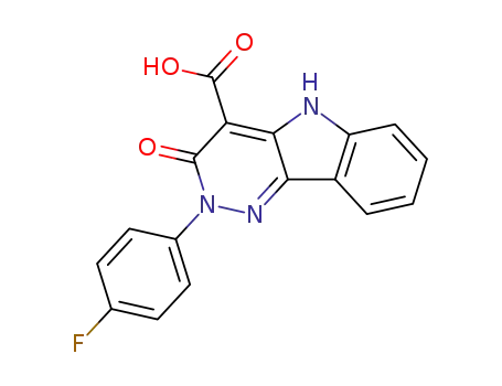 2-(4-Fluoro-phenyl)-3-oxo-3,5-dihydro-2H-pyridazino[4,3-b]indole-4-carboxylic acid