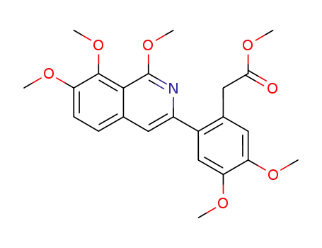 Benzeneacetic acid,
4,5-dimethoxy-2-(1,7,8-trimethoxy-3-isoquinolinyl)-, methyl ester