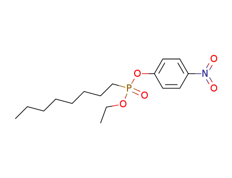 Molecular Structure of 3015-78-9 (Octylphosphonic acid ethyl p-nitrophenyl ester)