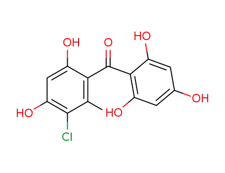 2,2',4,4',6'-Pentahydroxy-5-chlor-6-methylbenzophenon