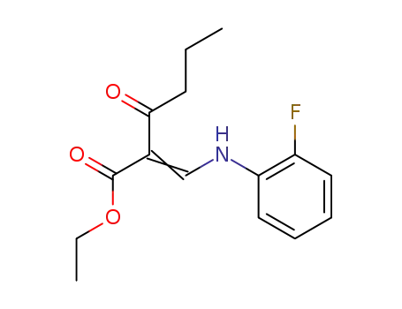 2-[1-(2-Fluoro-phenylamino)-meth-(Z)-ylidene]-3-oxo-hexanoic acid ethyl ester