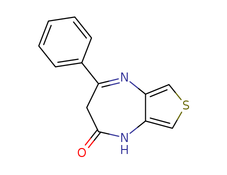 1H-Thieno[3,4-b][1,4]diazepin-2(3H)-one, 4-phenyl-