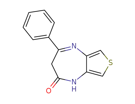 Molecular Structure of 143810-66-6 (1H-Thieno[3,4-b][1,4]diazepin-2(3H)-one, 4-phenyl-)