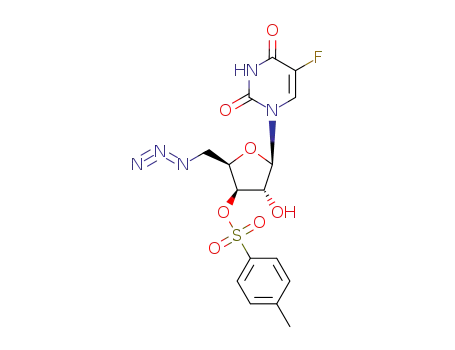 1-(5-azido-5-deoxy-3-O-p-toluenesulfonyl-β-D-xylofuranosyl)-5-fluorouracil