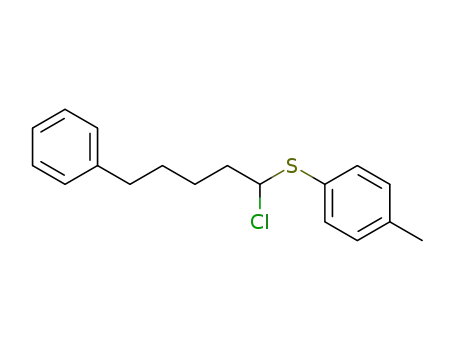 1-(1-Chloro-5-phenyl-pentylsulfanyl)-4-methyl-benzene